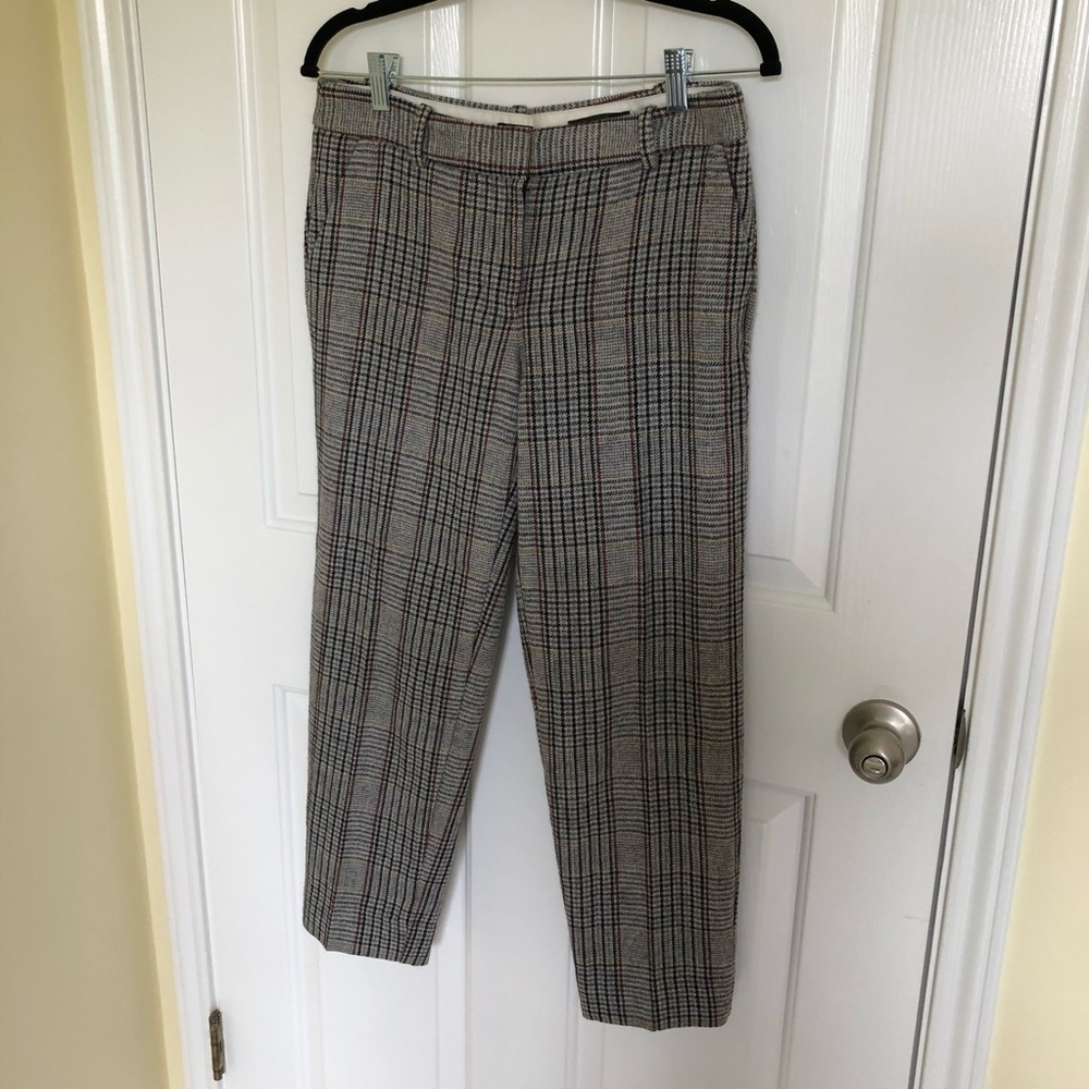JCrew wool houndstooth pants